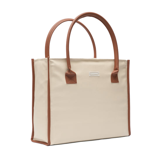 Japanese Leather Tote Bag Beige