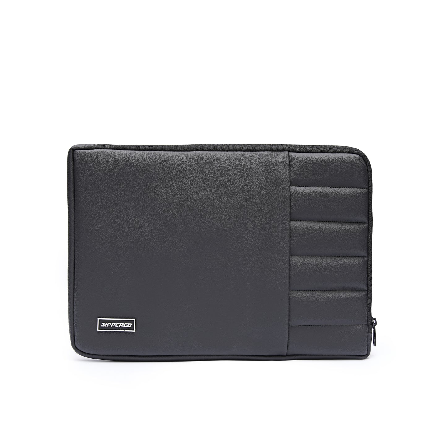 Zippered Elite Leather Sleeve Black