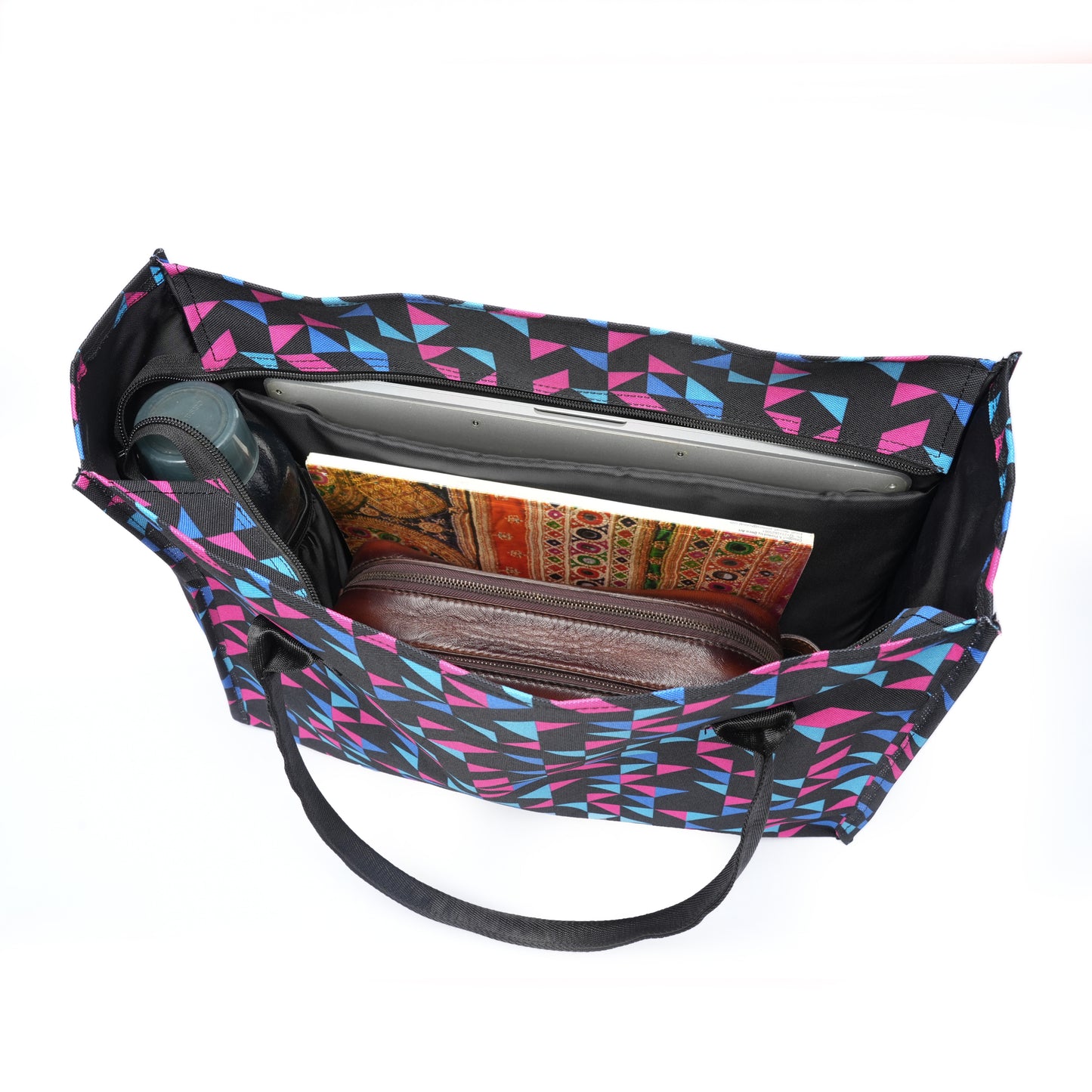 Geo-Pattern Vibe Tote Bag