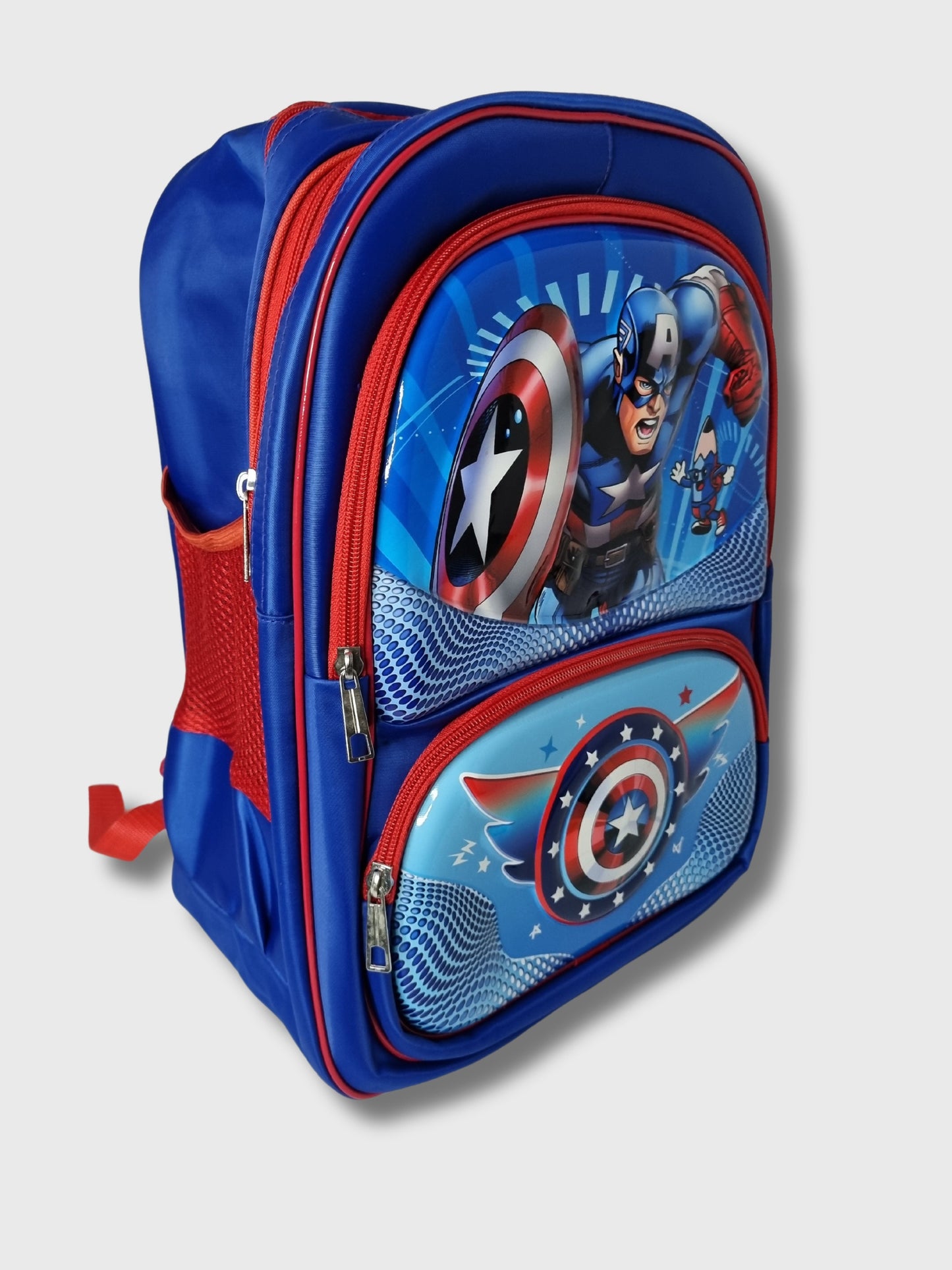 Captain America 3D Embossed School Bag