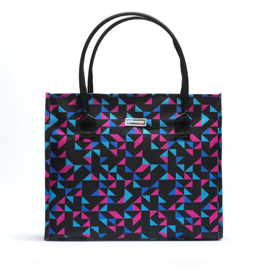 Geo-Pattern Vibe Tote Bag