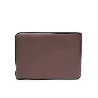 Zippered Elite Leather Sleeve Brown