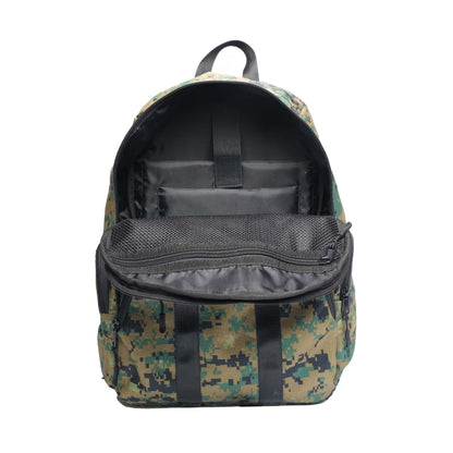 Premium digital graphic 17-inch laptop backpack with padded laptop compartment, organizer pockets, and spacious interior, made from durable 1000D Cordura® fabric in Pakistan.
