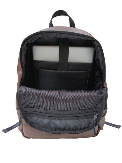 leather laptop backpack interior compartments