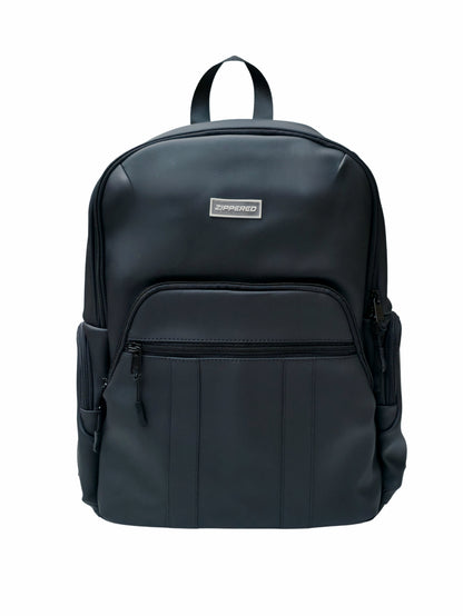 premium black leather laptop backpack Pakistan