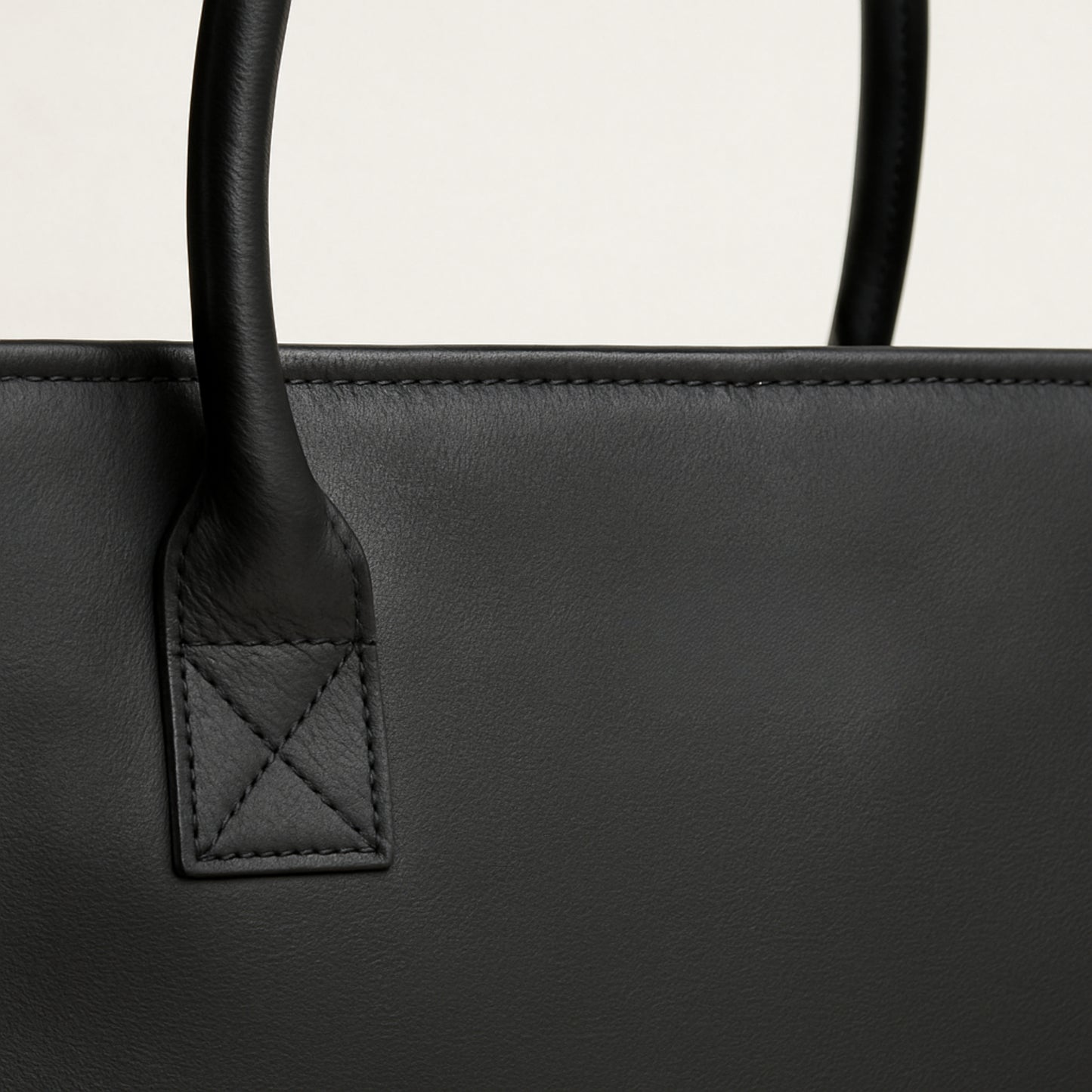 Japanese Leather Tote Bag Black