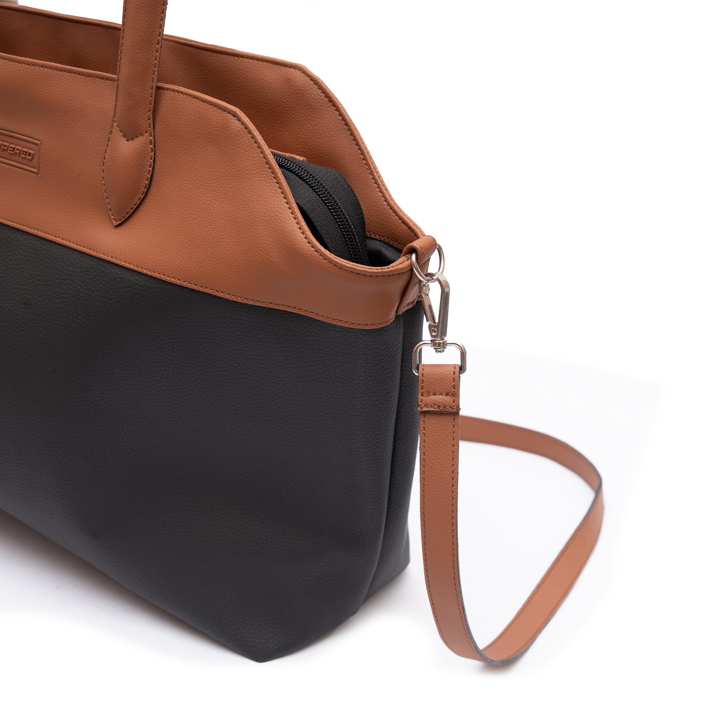 large capacity tote bag with long strap