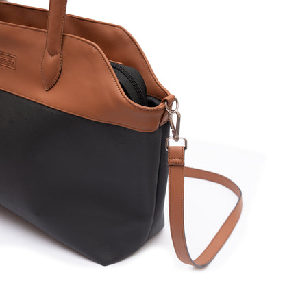 large capacity tote bag with long strap