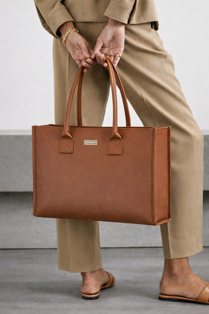 Japanese Leather Tote Bag Brown