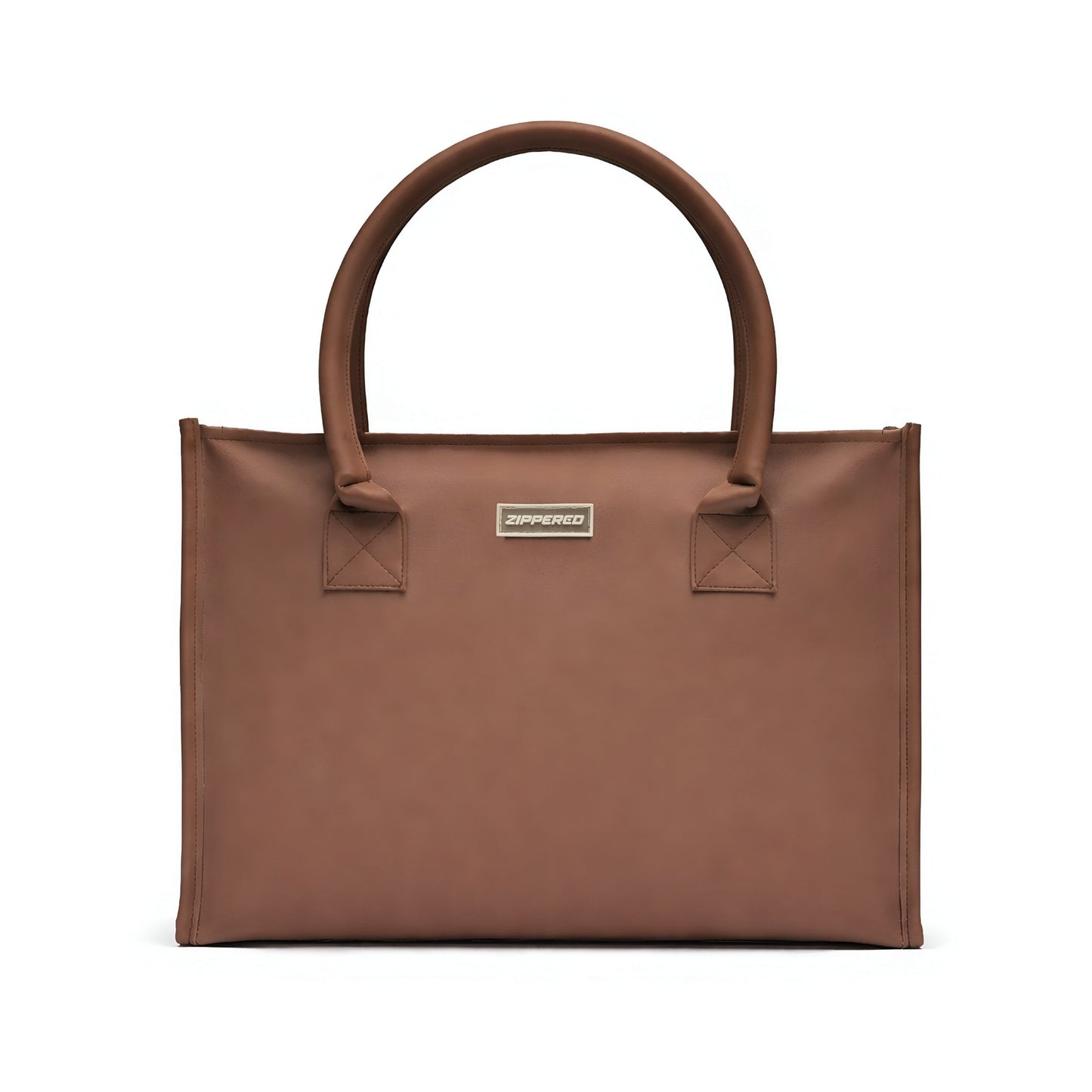 Premium brown leather tote bag for women with spacious design and comfortable shoulder handles – luxury tote bag in Pakistan