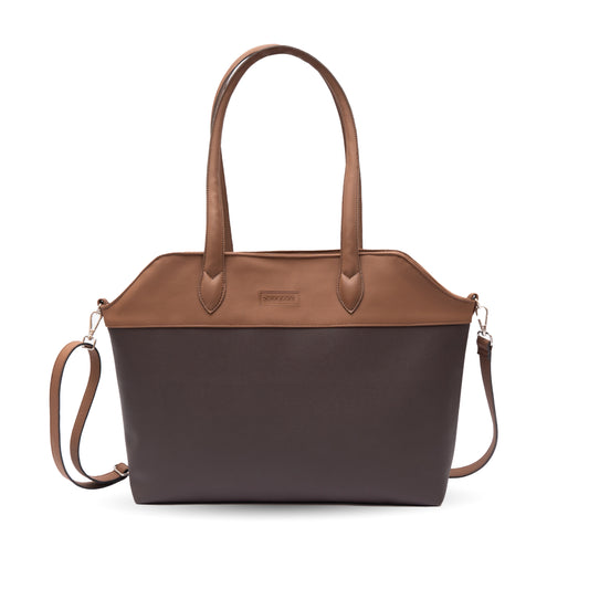 brown leather tote bag with laptop compartment Pakistan