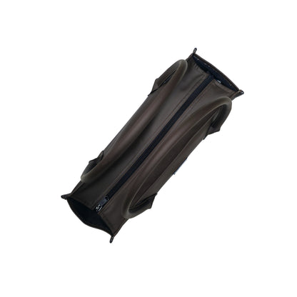 Japanese Leather Tote Bag Chocolate Brown