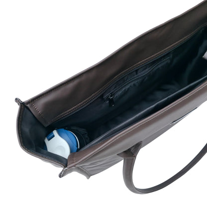 Japanese Leather Tote Bag Chocolate Brown