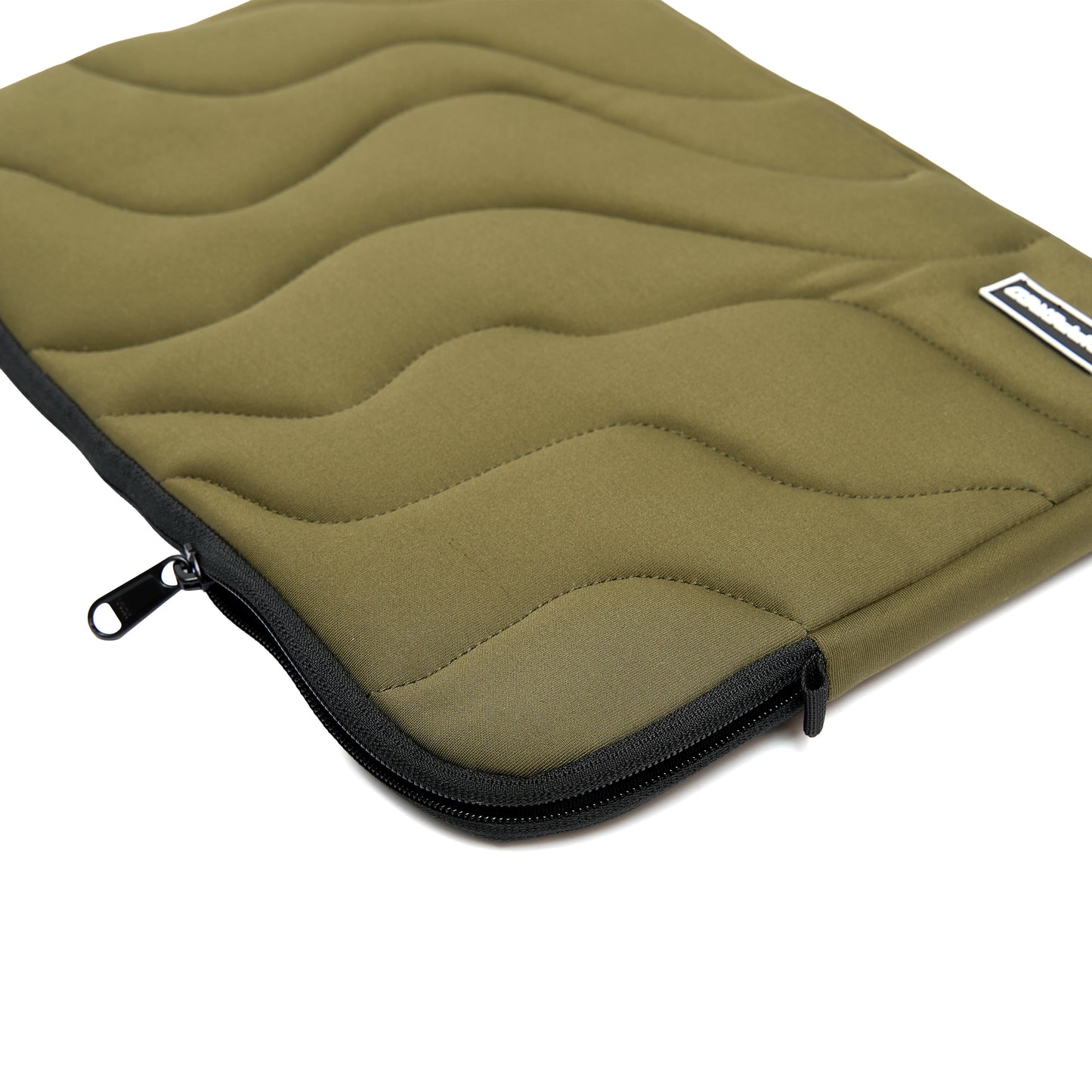 Flowline Quilted Sleeve Olive Green