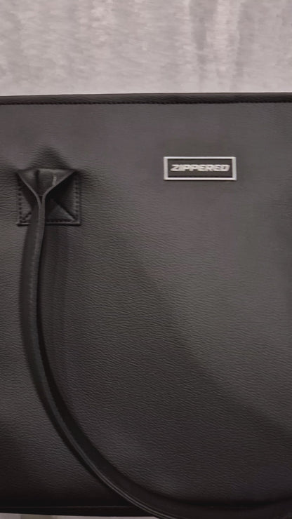 Japanese Leather Tote Bag Black