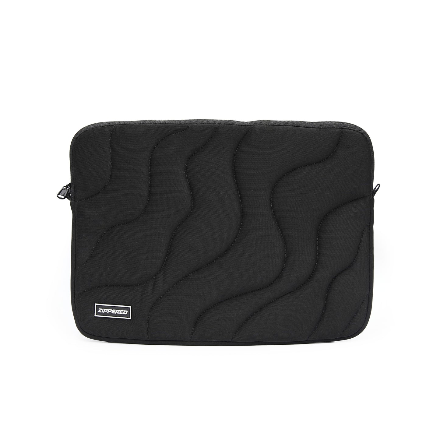 Ripple Quilted Laptop Sleeve Black