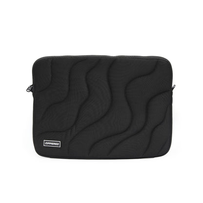 Ripple Quilted Laptop Sleeve Black